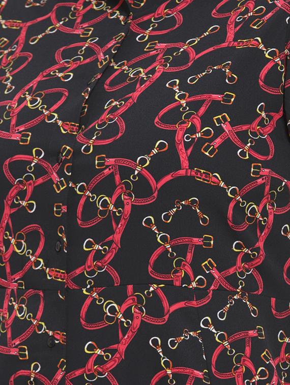 scarf print plus dress - 16838229 - Zoom Image - 5