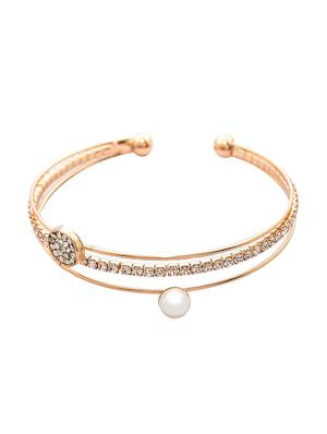 gold metal bangle bracelet - 16838286 - Standard Image - 2