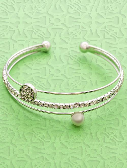 silver metal bangle bracelet - 16838287 - Very Small Image - 1