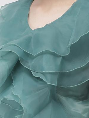 v-neck ruffled peplum top - 16838401 - Standard Image - 5