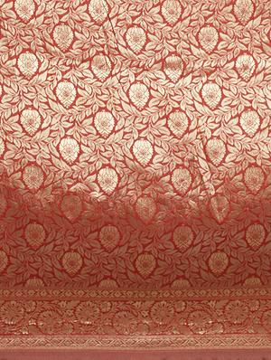 self design banarasi saree with blouse - 16838558 - Standard Image - 3