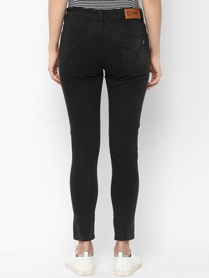 mid rise solid jeans - 16839120 - Standard Image - 3