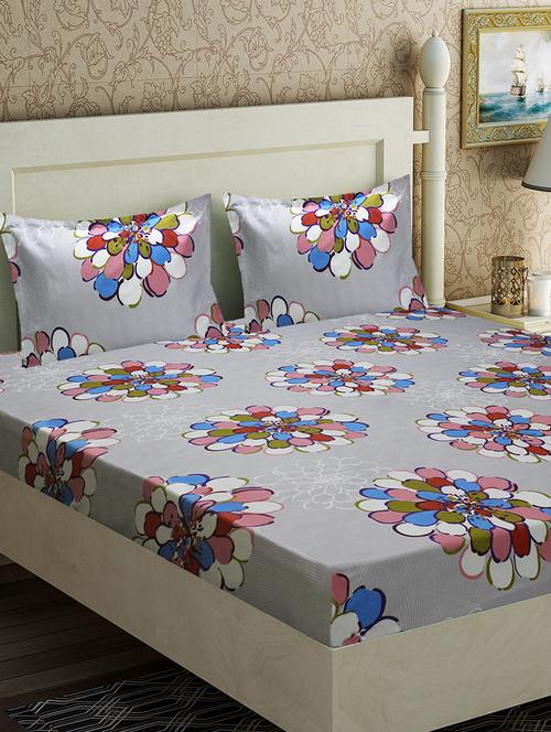 microfiber double bed sheet with 2 pillow covers - 16839268 - Very Small Image - 1