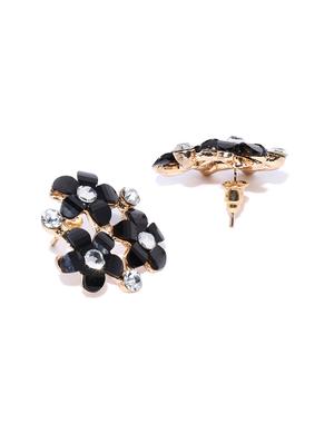 black brass studs earring - 16839524 - Standard Image - 3