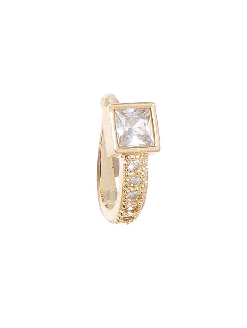 gold brass ring nose pin - 16839558 - Standard Image - 1