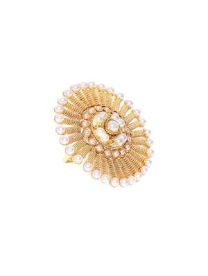 gold brass finger ring - 16839598 - Standard Image - 2