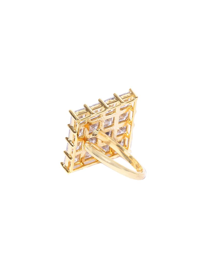white brass finger ring - 16839604 - Zoom Image - 2
