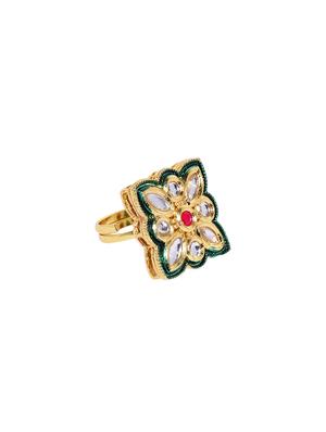 multi colored brass finger ring - 16839621 - Standard Image - 2