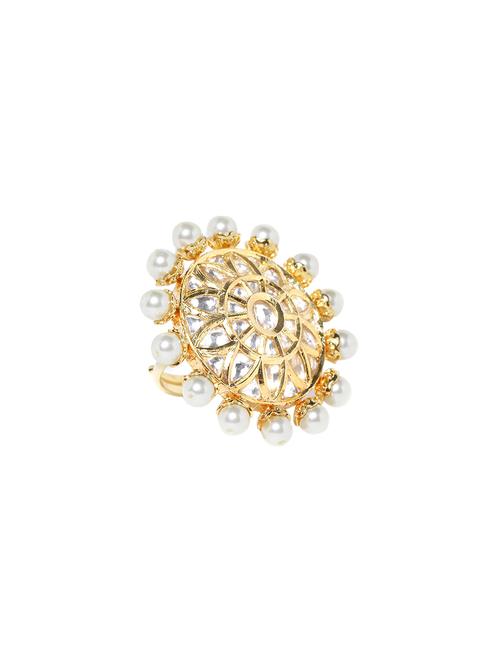 gold brass finger ring - 16839622 - Standard Image - 1