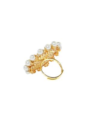gold brass finger ring - 16839622 - Standard Image - 2