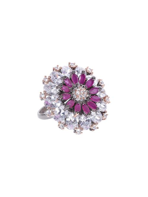 purple brass finger ring - 16839635 - Standard Image - 1