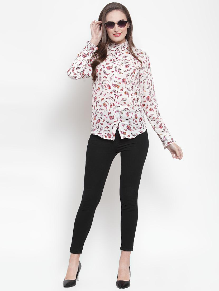 long sleeved floral shirt - 16839924 - Zoom Image - 4