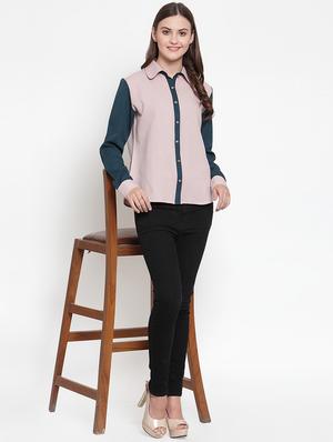 color block long sleeved shirt - 16839930 - Standard Image - 4