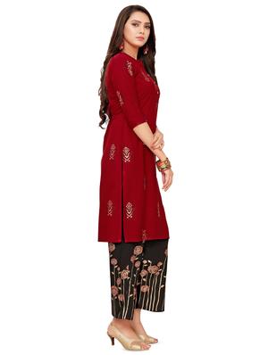 printed kurta palazzo set - 16840041 - Standard Image - 2