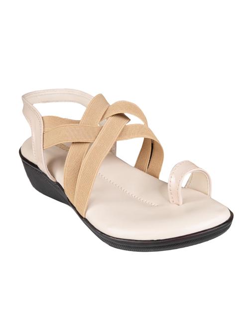 beige back strap sandals - 16840178 - Standard Image - 1