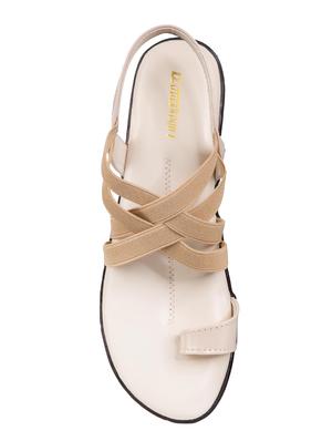 beige back strap sandals - 16840178 - Standard Image - 4