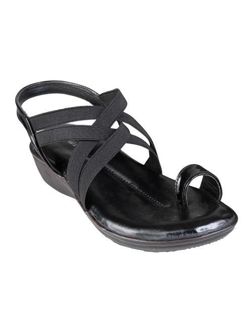 black back strap sandals - 16840179 - Standard Image - 1