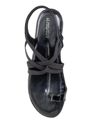 black back strap sandals - 16840179 - Standard Image - 4