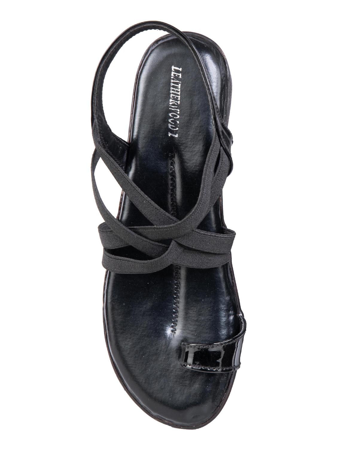 black back strap sandals - 16840179 - Zoom Image - 4