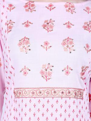 floral straight kurta - 16840258 - Standard Image - 4