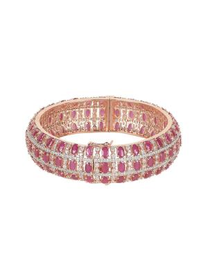pink brass bangle - 16840422 - Standard Image - 3