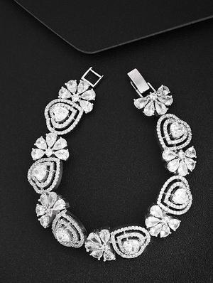 silver brass links bracelet - 16840428 - Standard Image - 2