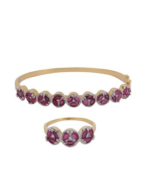 pink brass bangle - 16840432 - Standard Image - 1