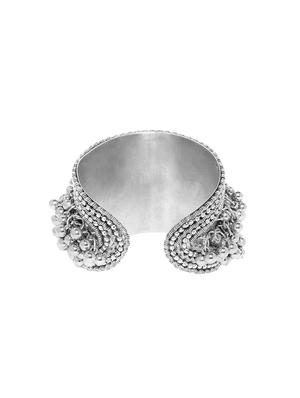 silver metal cuffs bracelet - 16840433 - Standard Image - 2