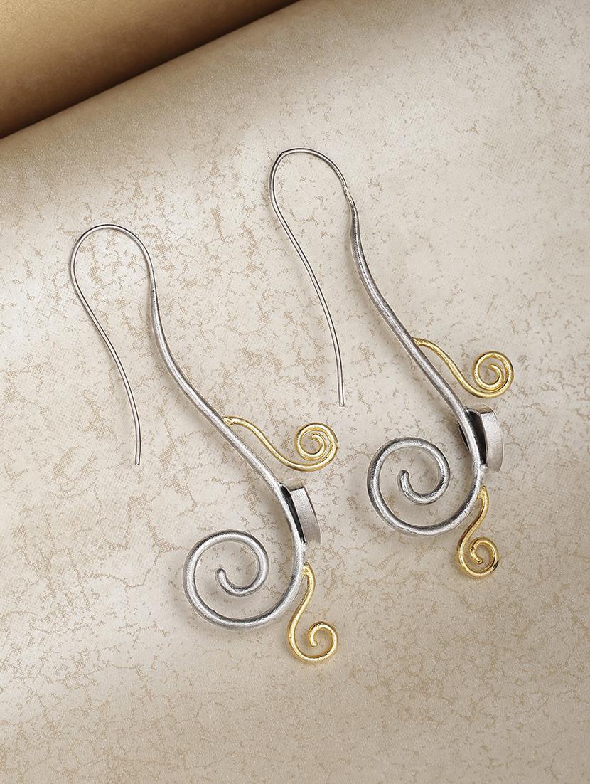 silver brass drop earring - 16840514 - Zoom Image - 1