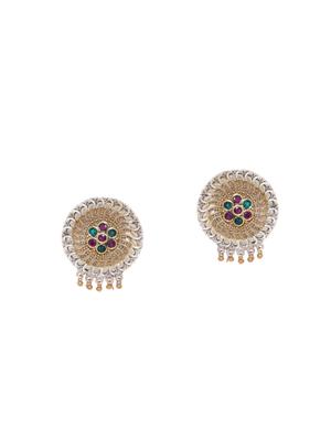 gold brass drop earring - 16840707 - Standard Image - 2