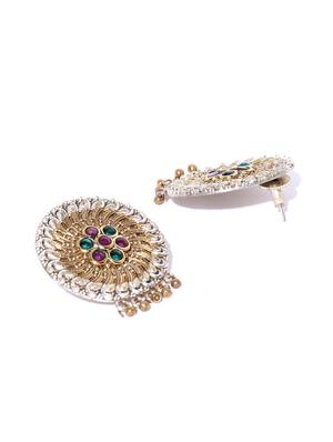 gold brass drop earring - 16840707 - Standard Image - 3