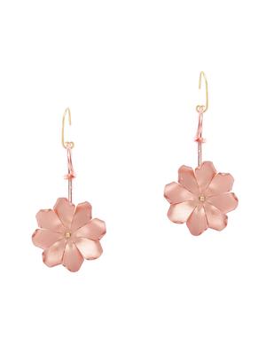 gold brass drop earring - 16840745 - Standard Image - 2