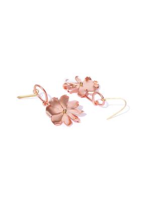 gold brass drop earring - 16840745 - Standard Image - 3