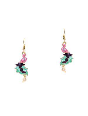 multi colored brass drop earring - 16840748 - Standard Image - 2