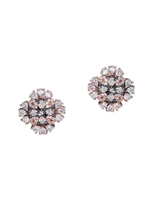 gold brass studs earring - 16840787 - Standard Image - 1