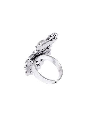 silver brass finger ring - 16840855 - Standard Image - 2