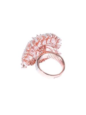 pink brass finger ring - 16840865 - Standard Image - 4