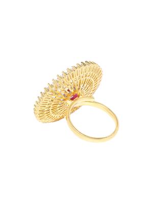 pink brass finger ring - 16840889 - Standard Image - 2
