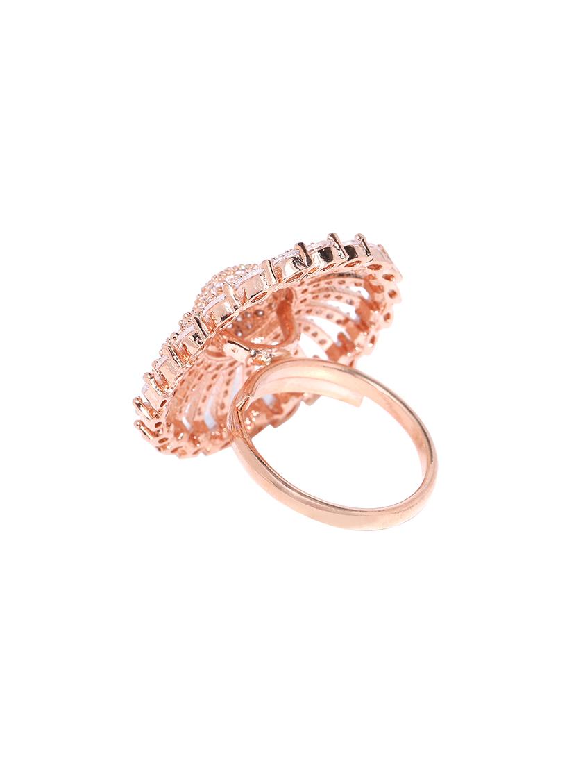 gold brass finger ring - 16840890 - Zoom Image - 2