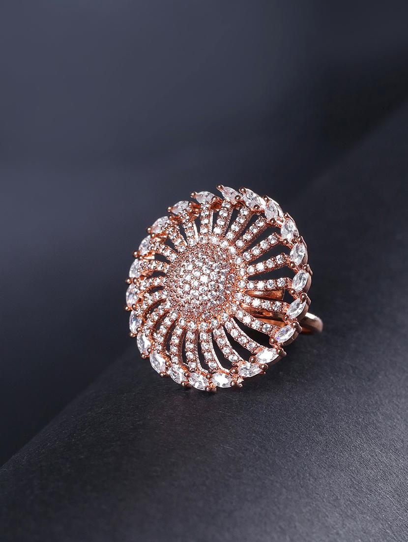 gold brass finger ring - 16840890 - Zoom Image - 3
