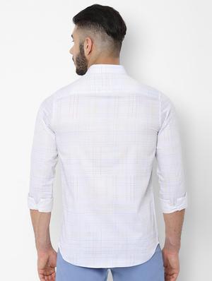 white checkered casual shirt - 16841395 - Standard Image - 2