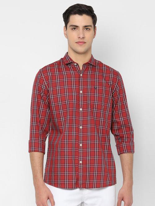 red checkered casual shirt - 16841421 - Standard Image - 1