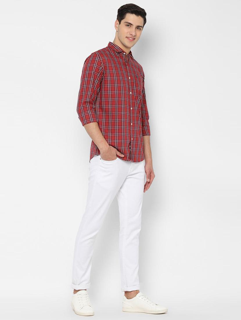red checkered casual shirt - 16841421 - Zoom Image - 3
