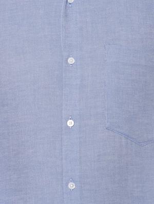 blue solid formal shirt - 16841435 - Standard Image - 4