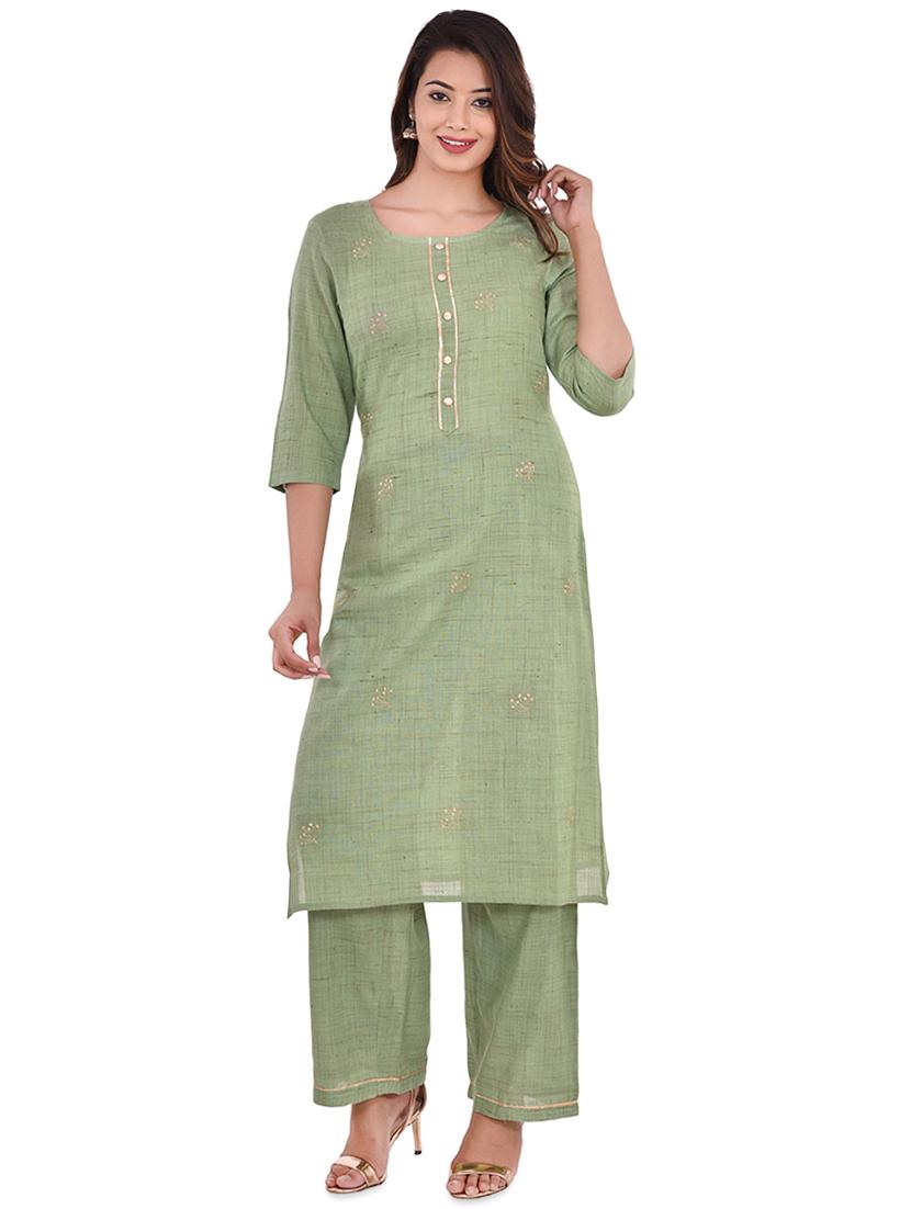 embroidered straight kurta - 16841567 - Zoom Image - 1