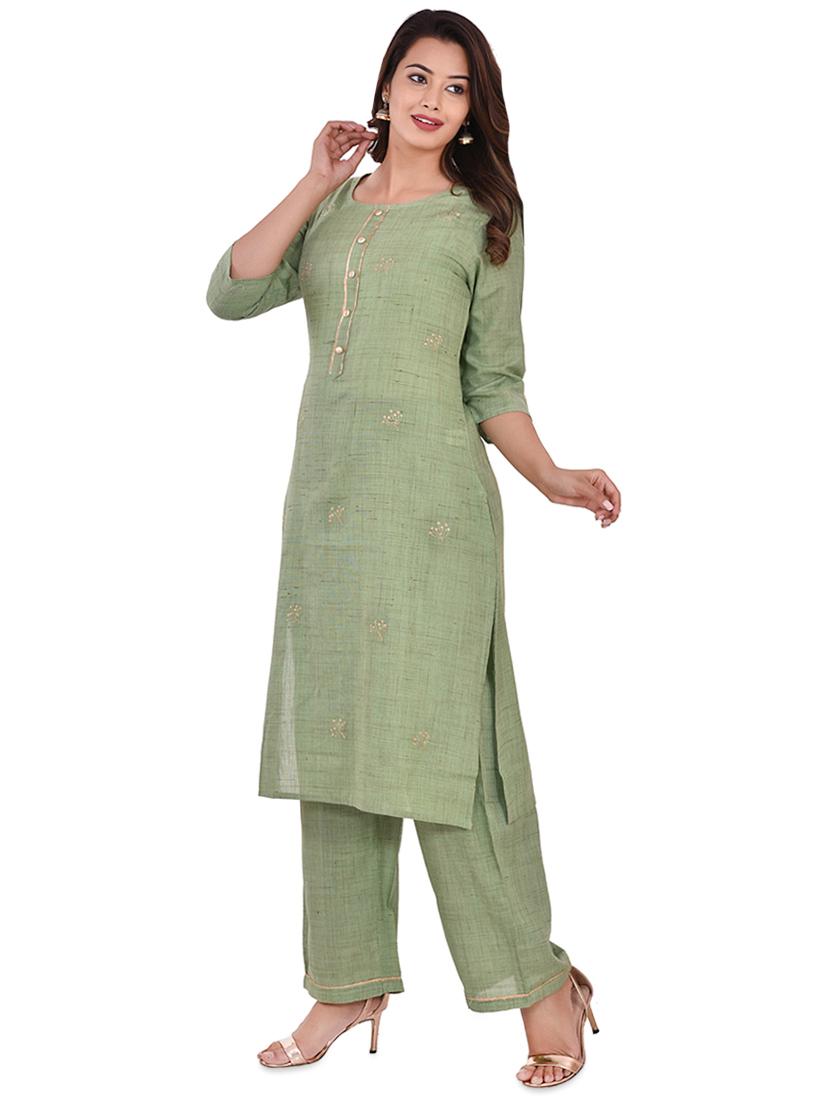 embroidered straight kurta - 16841567 - Zoom Image - 2
