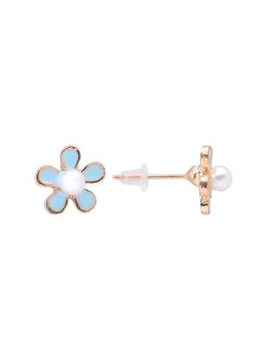 blue metal studs earring - 16841833 - Standard Image - 2