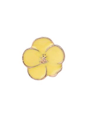 yellow metal studs earring - 16841840 - Standard Image - 3