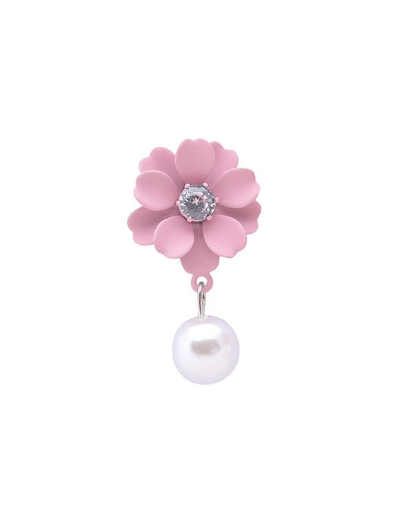 pink metal studs earring - 16841842 - Zoom Image - 3