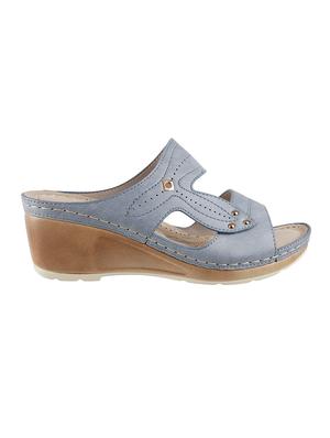 blue slip on wedges - 16842238 - Standard Image - 2
